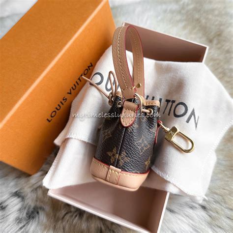 louis vuitton micro noe bag charm|louis Vuitton Bag charm dupe.